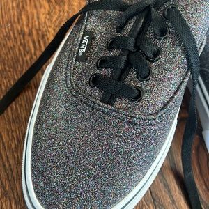 2/$40 Black Glitter Vans